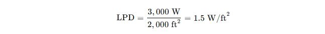 Example calculation LPD